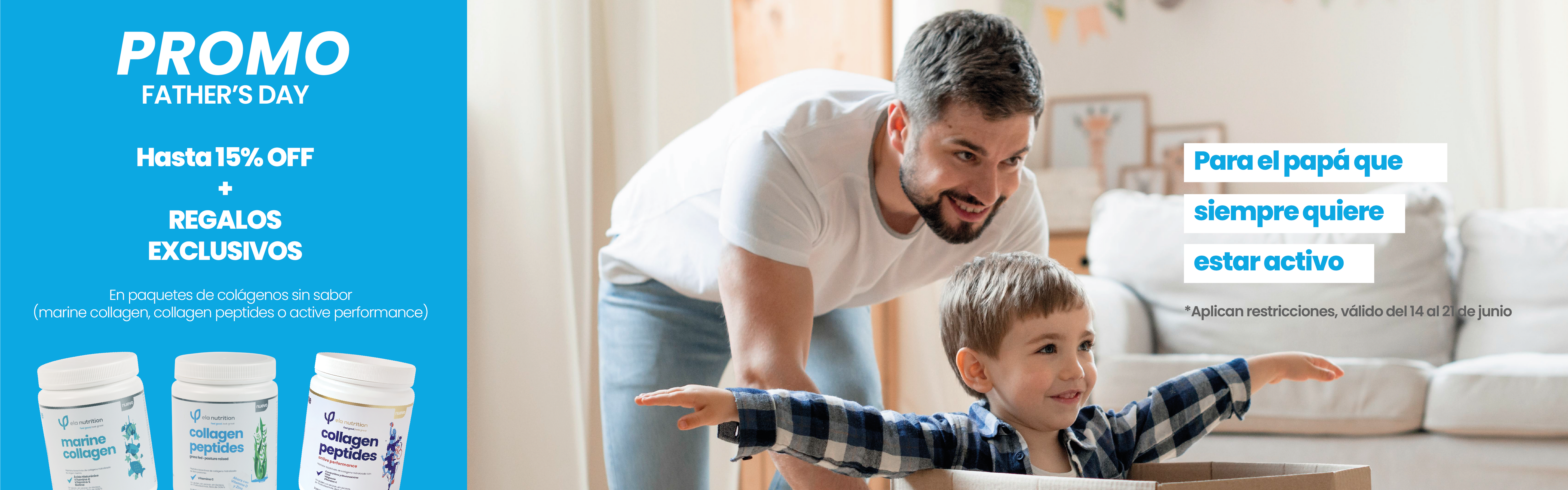 father´s day hasta 15% off