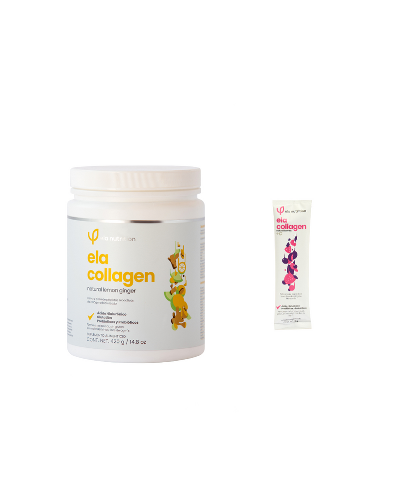 lemon ginger péptidos bioactivos de colágeno hidrolizado con stick de regalo