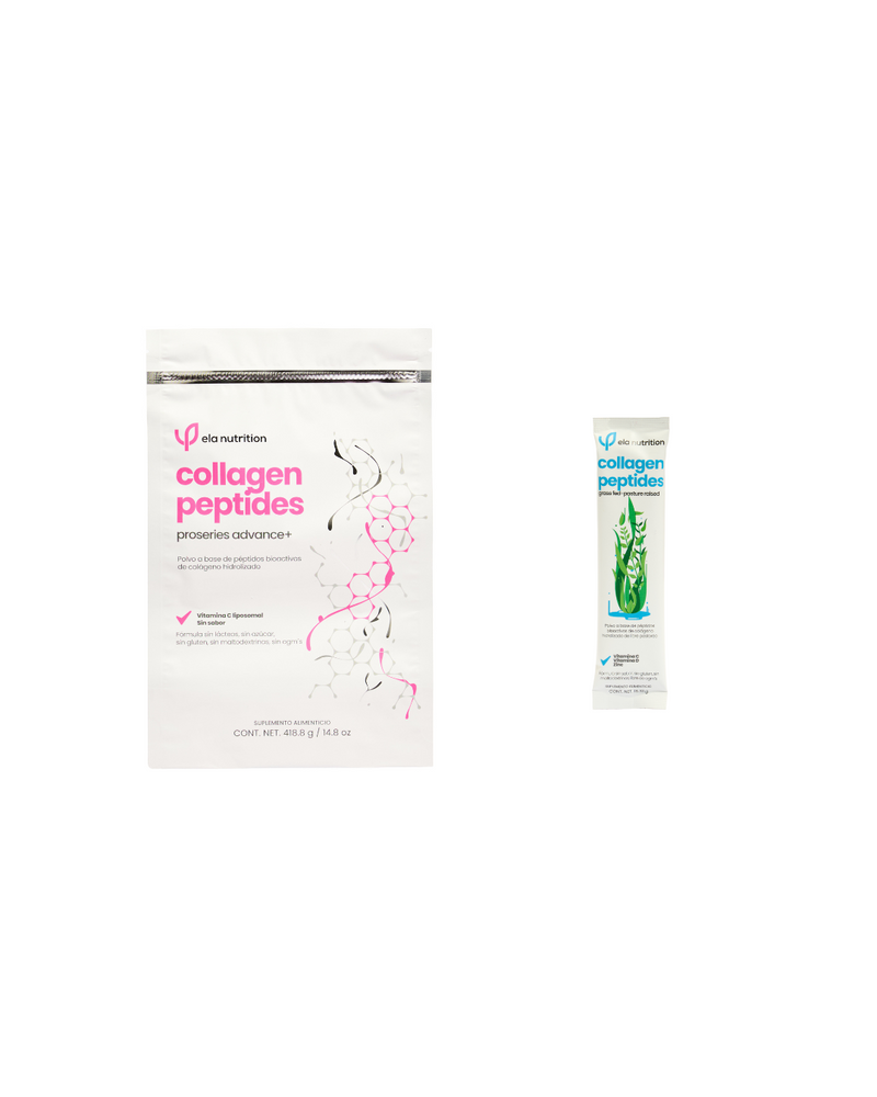 collagen peptides grass-fed advance + vitamina c liposomal sin sabor  con stick de regalo