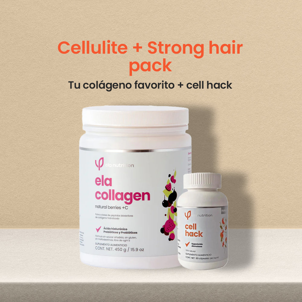 15% off celullite and strong hair pack
