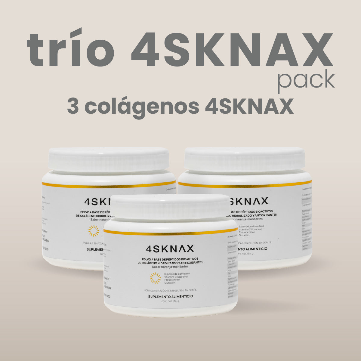 trio pack de 4sknax