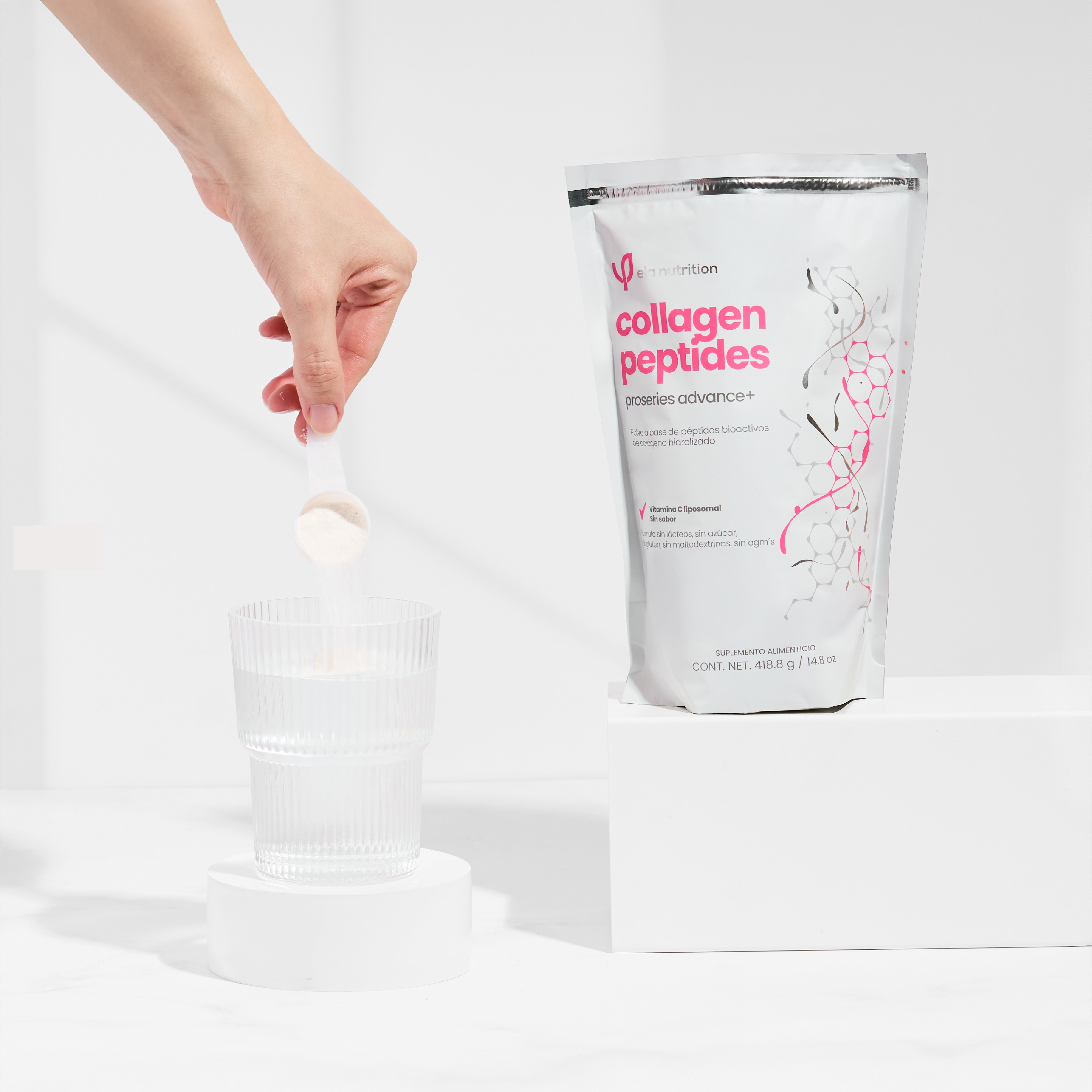 collagen peptides grass-fed advance + vitamina c liposomal