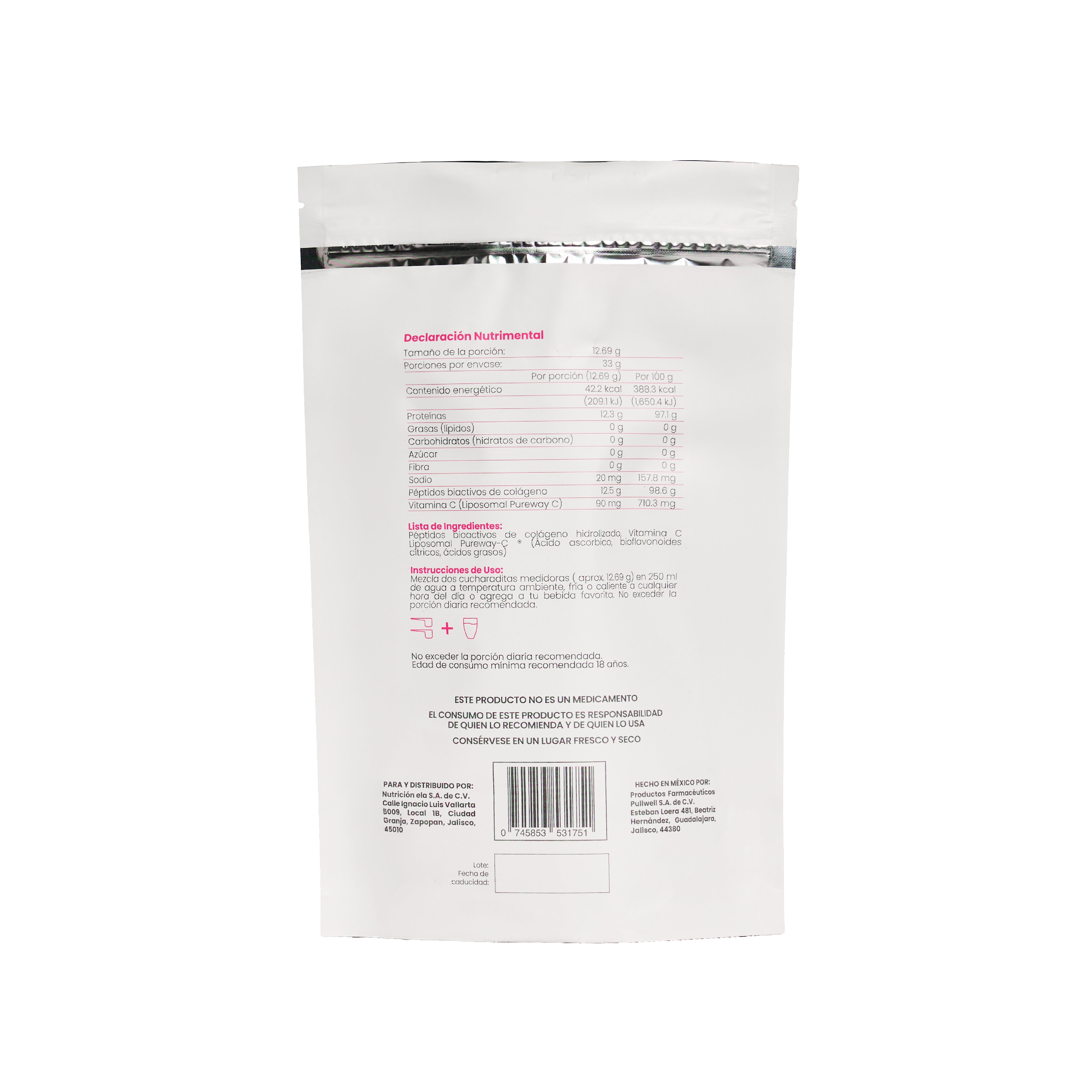 collagen peptides grass-fed advance + vitamina c liposomal