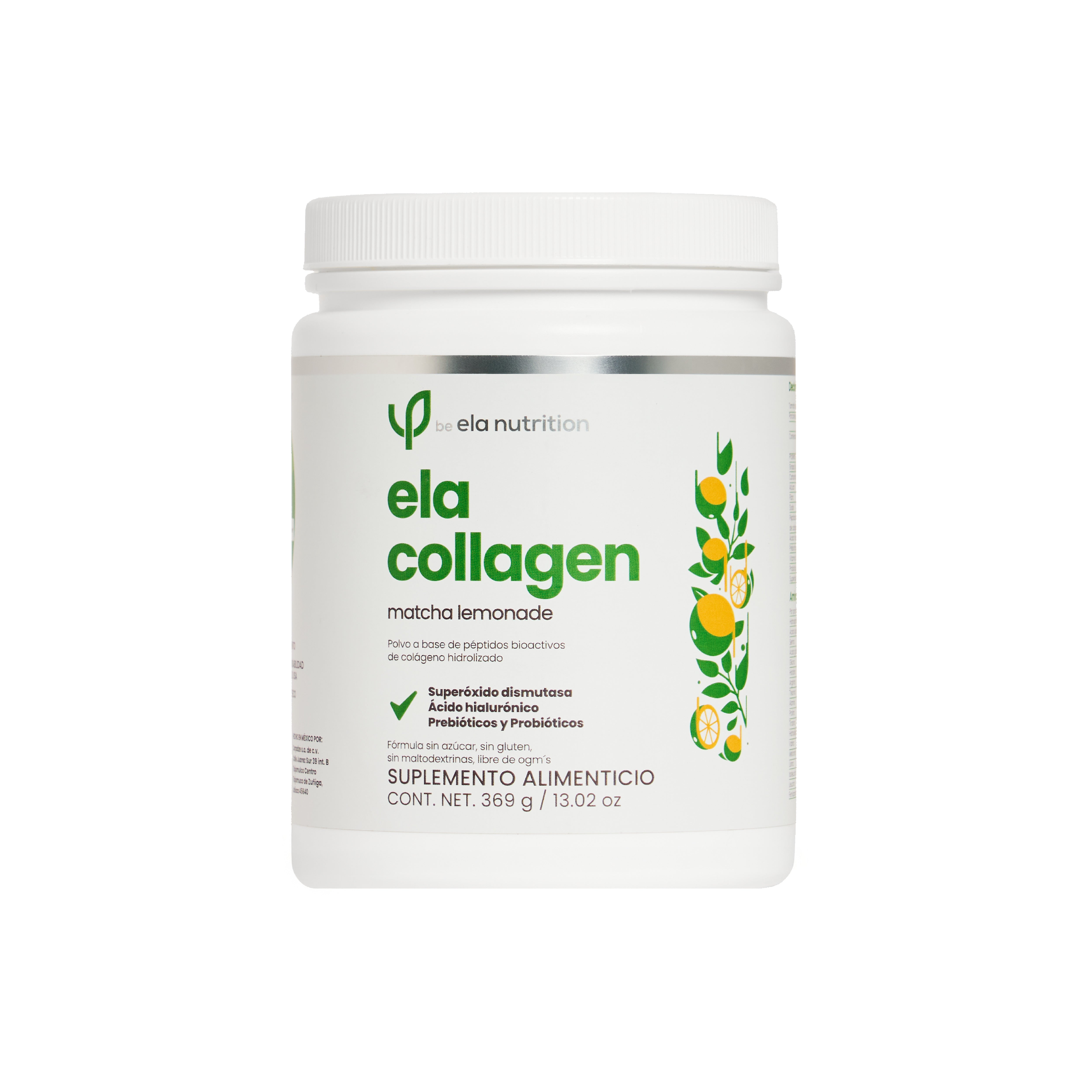 matcha lemonade péptidos bioactivos de colágeno ela collagen
